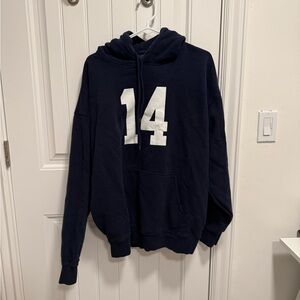 Brandy Melville John Galt Navy 14 Hoodie